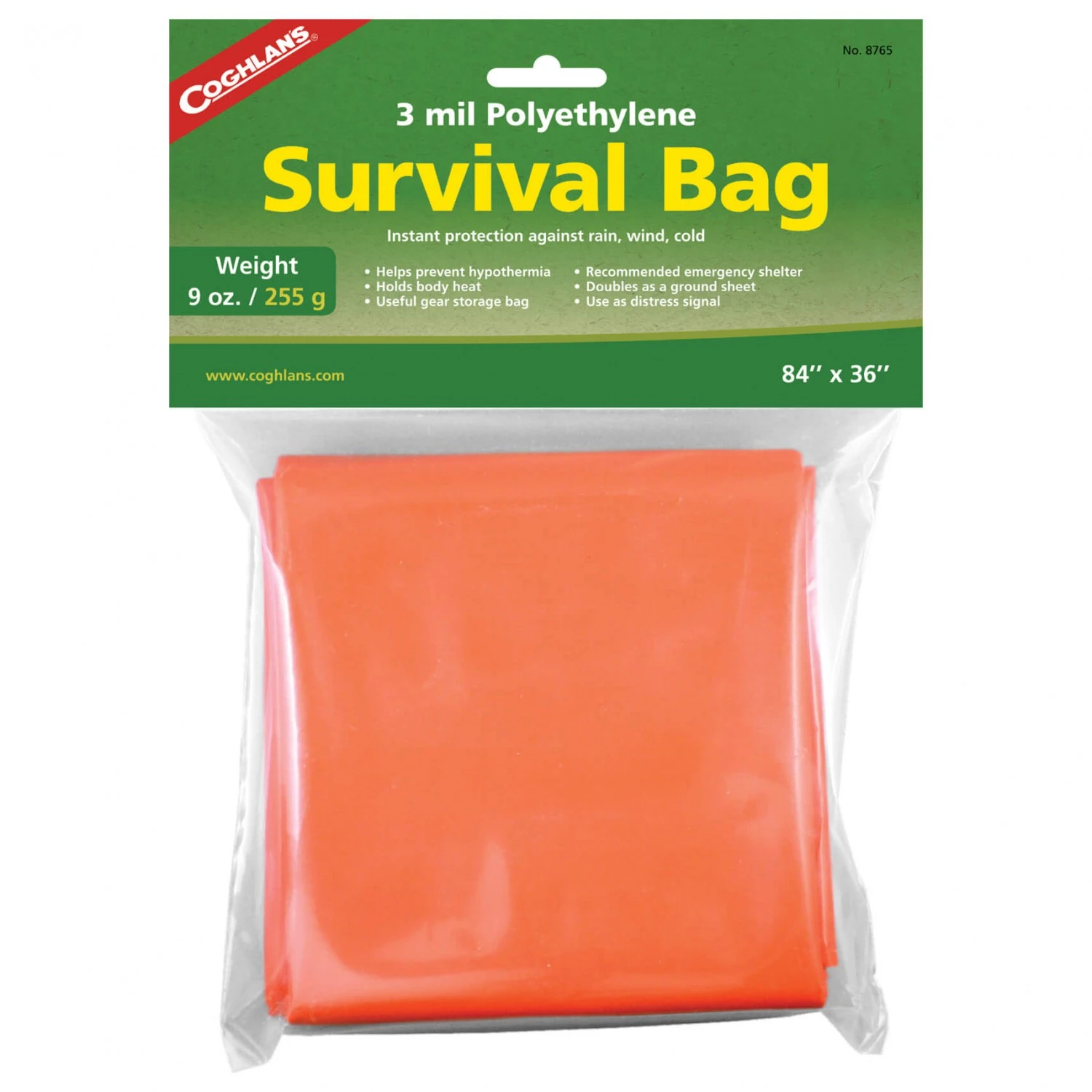 Coghlans Survival Bag - Bivvy Bag 3 Coghlans Survival Bag - Bivvy Bag