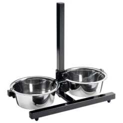 Hunter Bar With 2 Stainless Steel Bowls - Basic - Dog Accessories