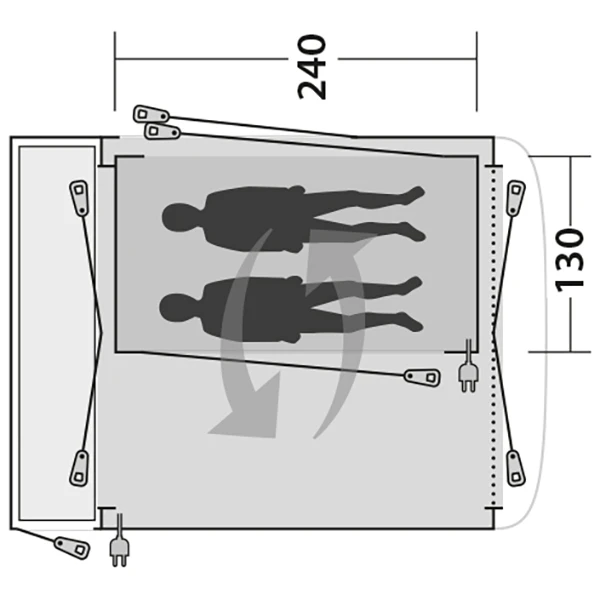 Outwell Milestone Inner - Body 4 Outwell Milestone Inner - Body - Image 2