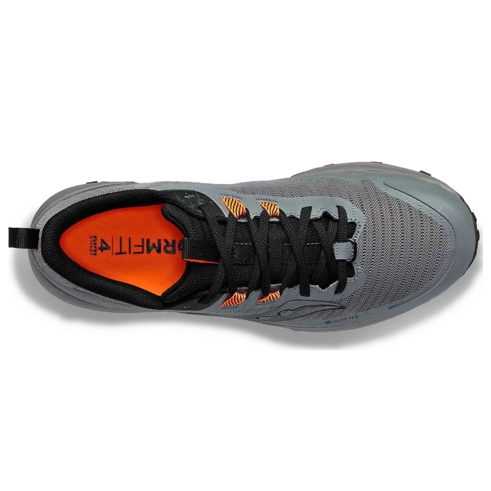 Saucony Peregrine 13 GTX Mens Waterproof Trail Running Shoes Gravel/Black 5 Saucony Peregrine 13 GTX Mens Waterproof Trail Running Shoes Gravel/Black - Image 3