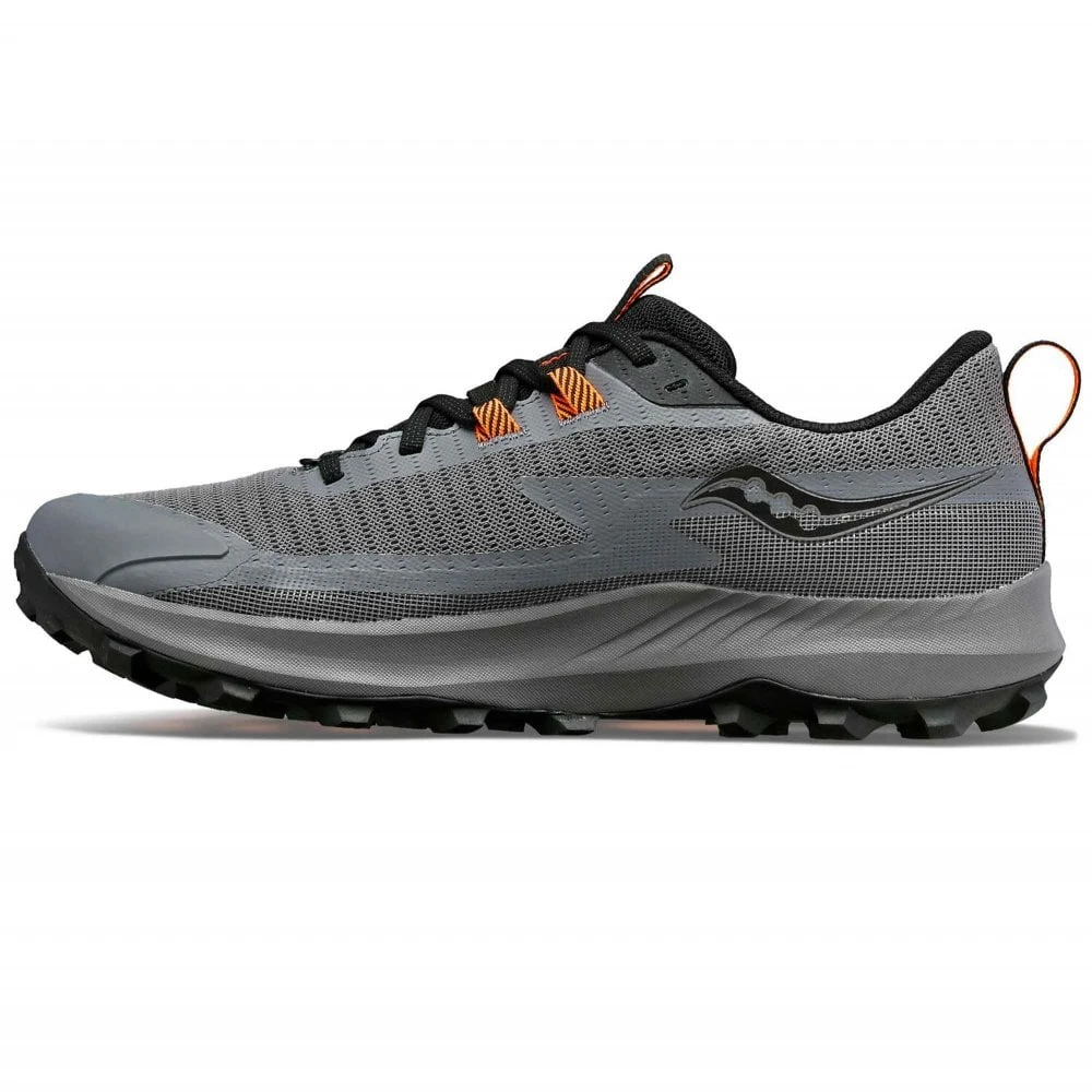 Saucony Peregrine 13 GTX Mens Waterproof Trail Running Shoes Gravel/Black 6 Saucony Peregrine 13 GTX Mens Waterproof Trail Running Shoes Gravel/Black - Image 4