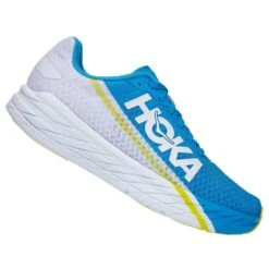 Hoka Rocket X Unisex Running Shoes White/Diva Blue