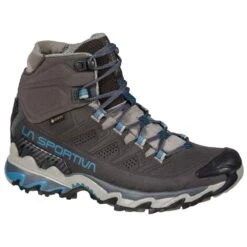 La Sportiva Ultra Raptor II Mid Leather GTX Womens Waterproof Hiking Boots Carbon/Atlantic