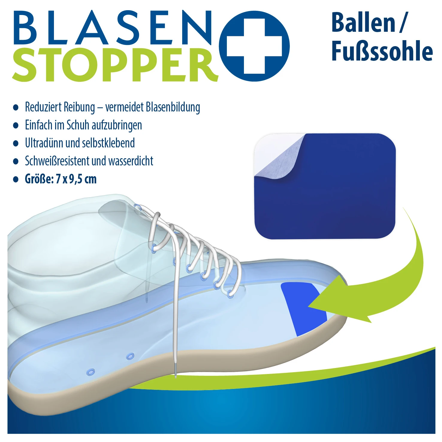 Blister Stopper Rectangles For Bunion/Heel 3 Blister Stopper Rectangles For Bunion/Heel